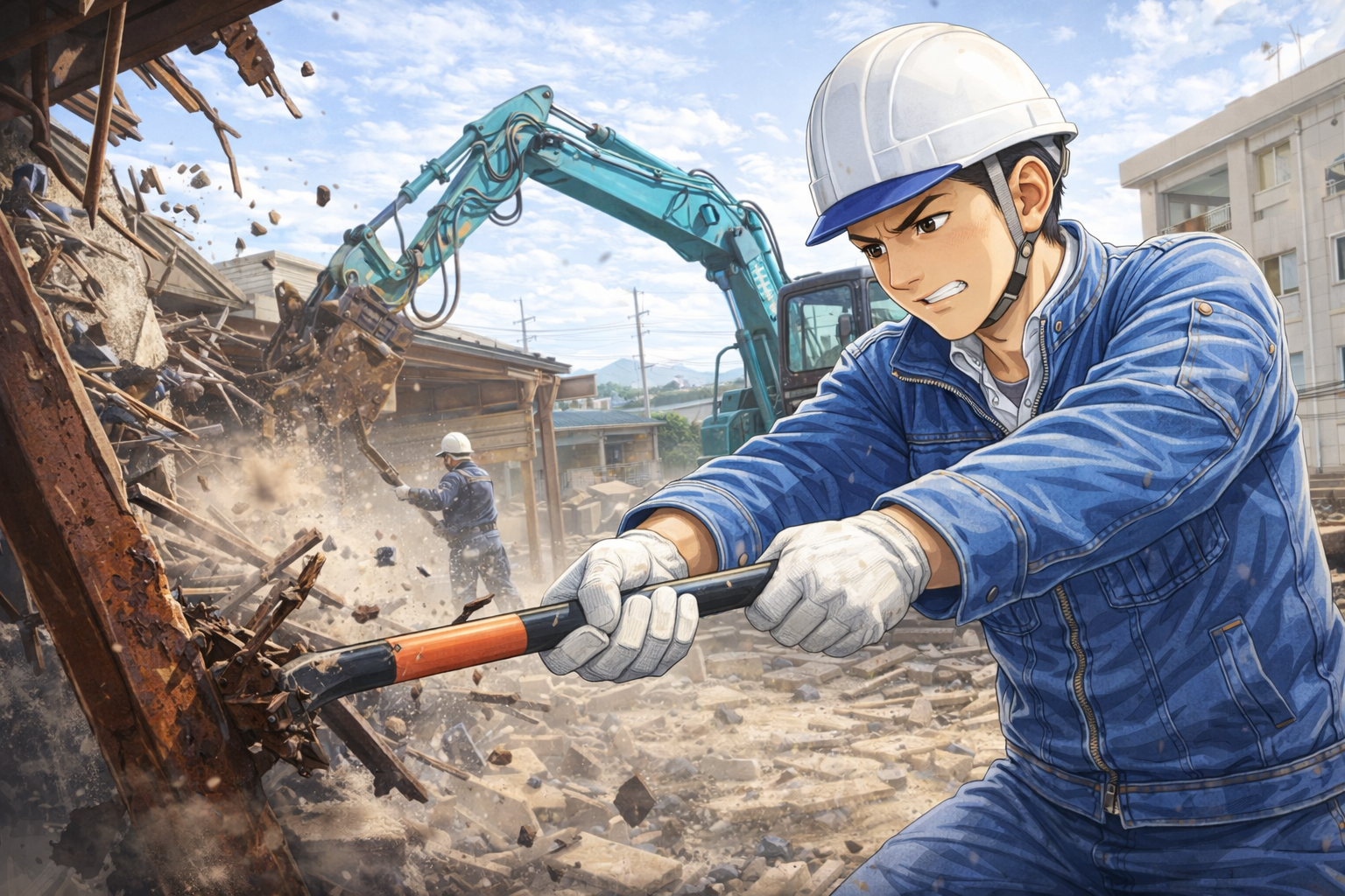 【月給24万円〜】長距離ムリ・人付き合いもしんどい → それでも働ける4t+解体仕事(仙台市内)